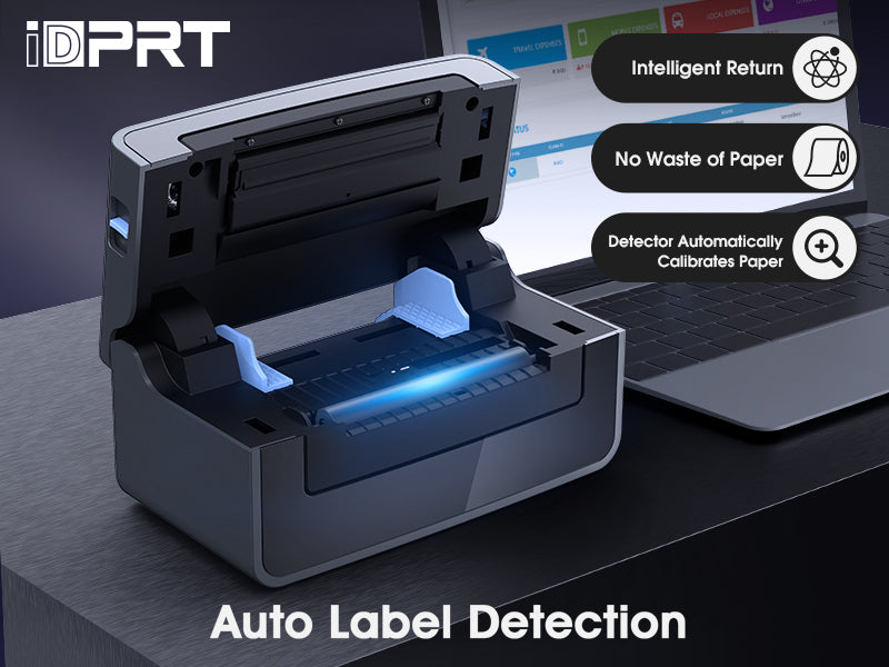 IDPRT Thermal Label Printer store SP410 Thermal Shipping Label Printer, 4x6 W/Extras