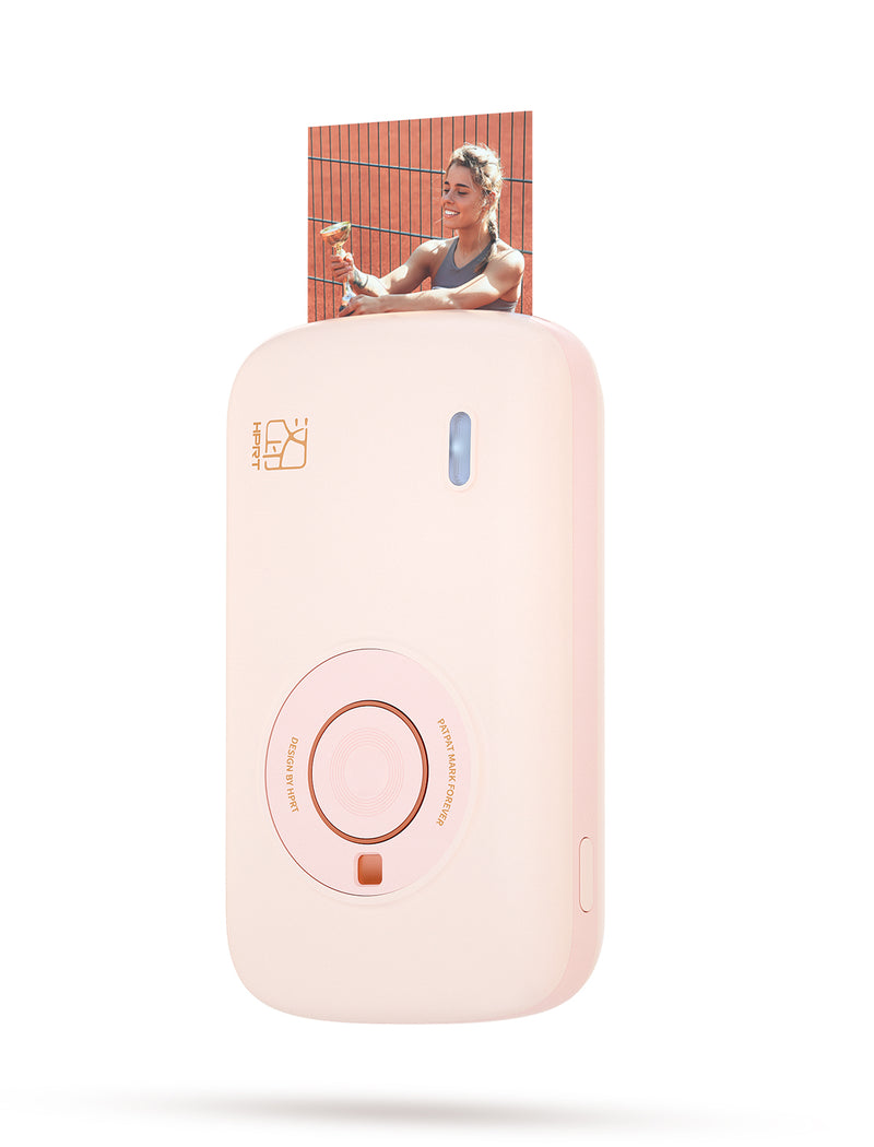 HPRT Portable Mini Photo Printer，Thermal Dye-Sublimation Printer（Pure Pink）