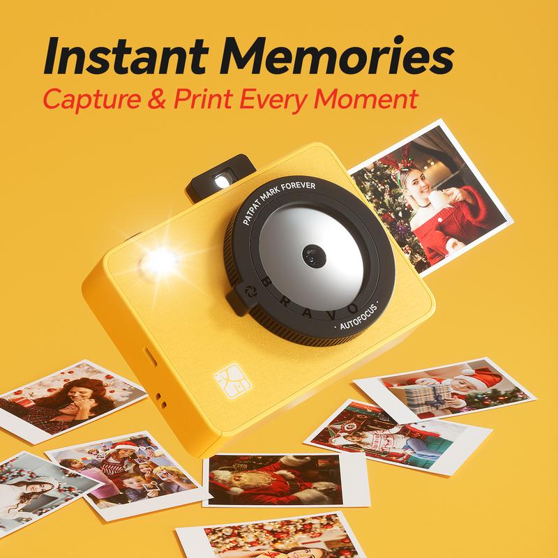 HPRT Z5S Instant Print Camera – Portable 2x3 Photo Printer with Built-in Dye-Sublimation, Ink-Free & Rechargeable