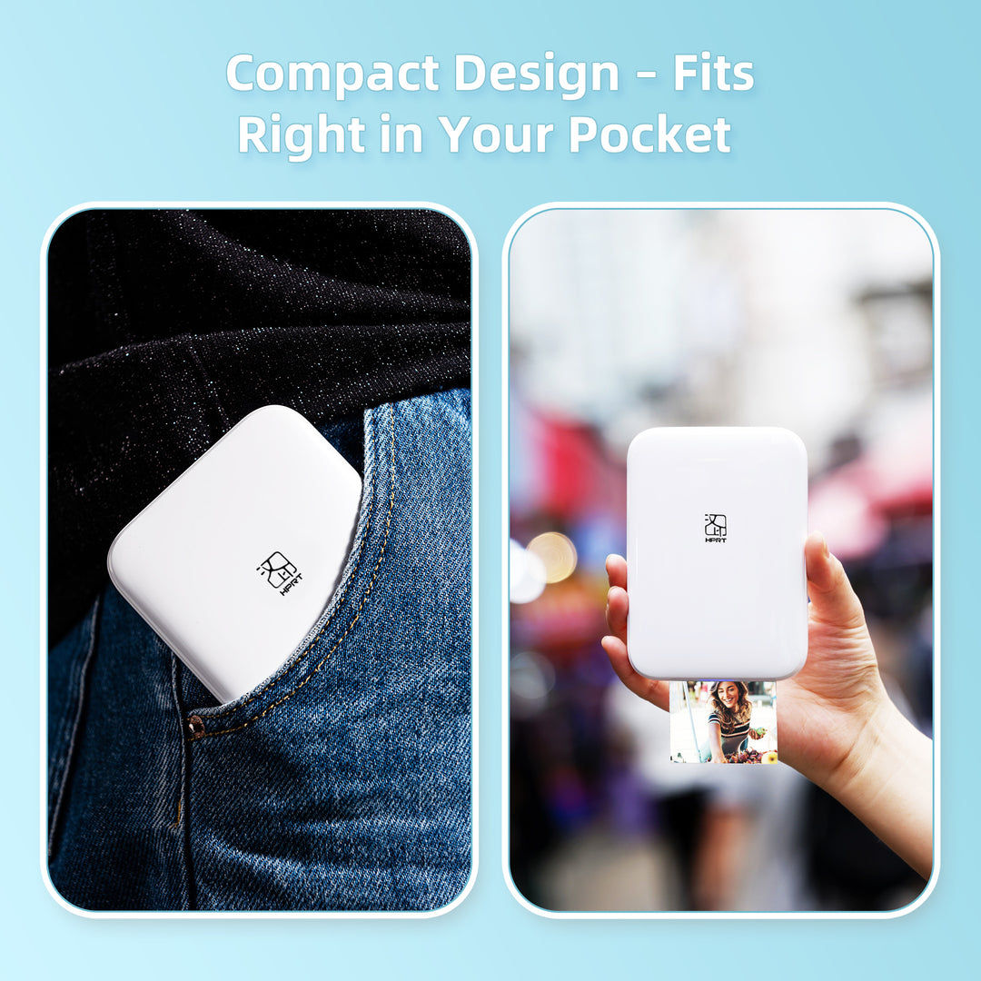 HPRT MT53 2X3'' Mini Photo Printer, Bluetooth Portable Photo