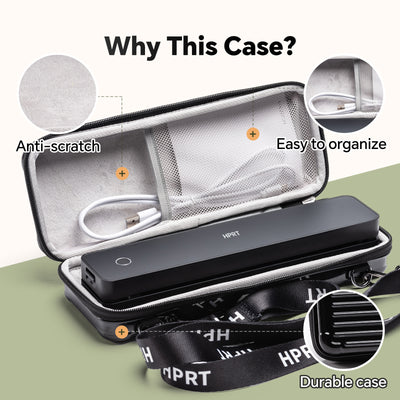 HPRT Portable Printer Carrying Case,Compatible MT610 Printer