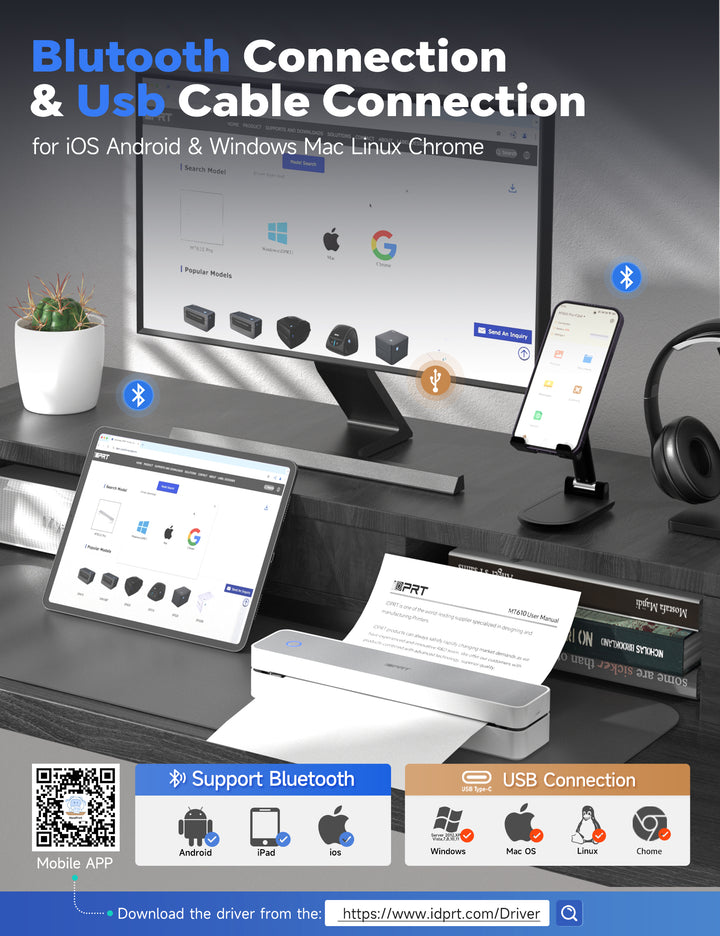 Portable-Printer Wireless MT610 for iDPRT – hprt.shop
