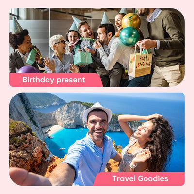 HPRT Z5S Instant Print Camera – Portable 2x3 Photo Printer with Built-in Dye-Sublimation, Ink-Free & Rechargeable