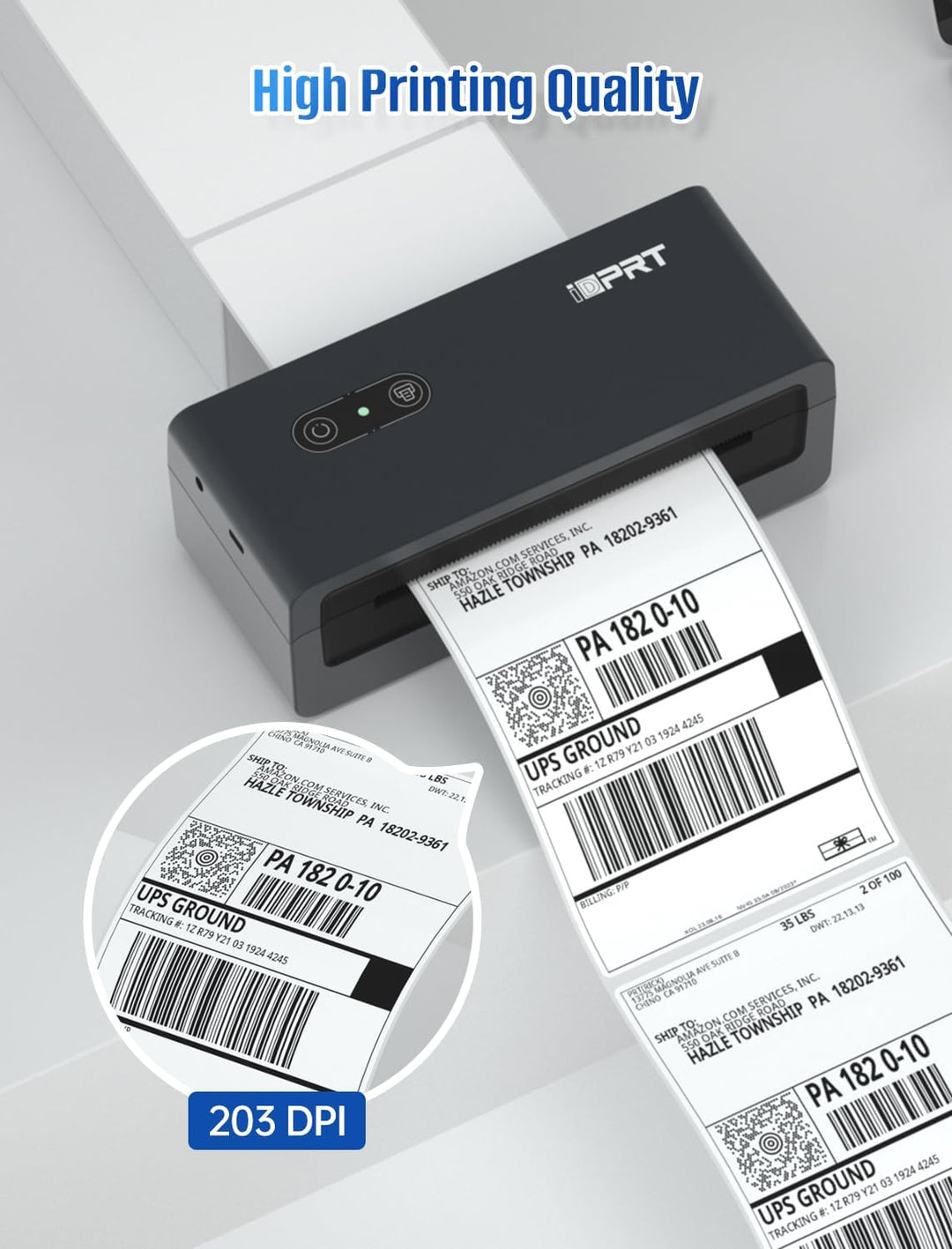 iDPRT Bluetooth Thermal Label Printer SP460BT, 4X6 Shipping Label