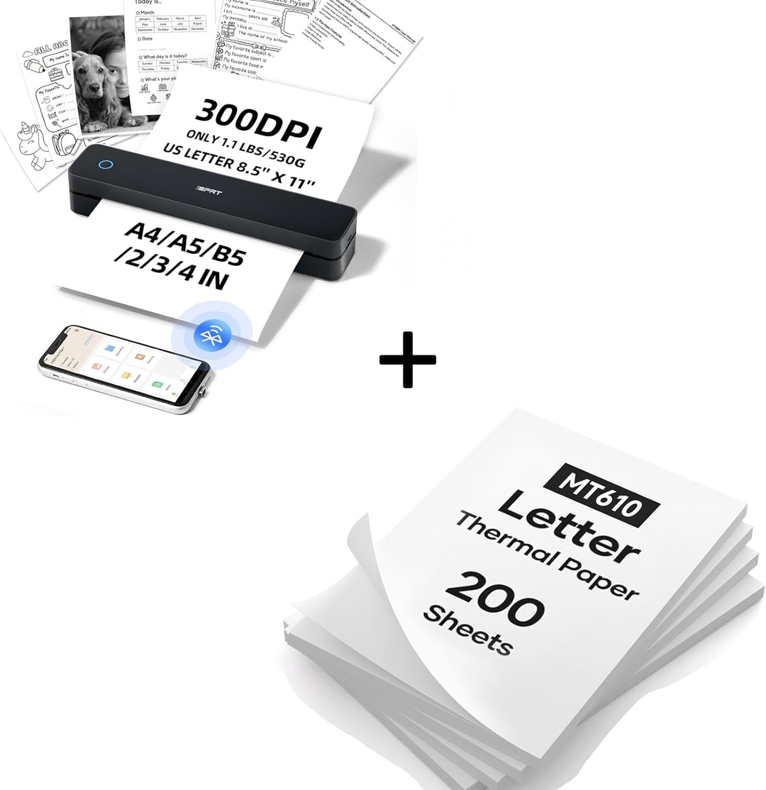 HPRT モバイルプリンター MT610 ブラック Amazon.com: HPRT MT610 Pro Black Portable Printer Wireless for