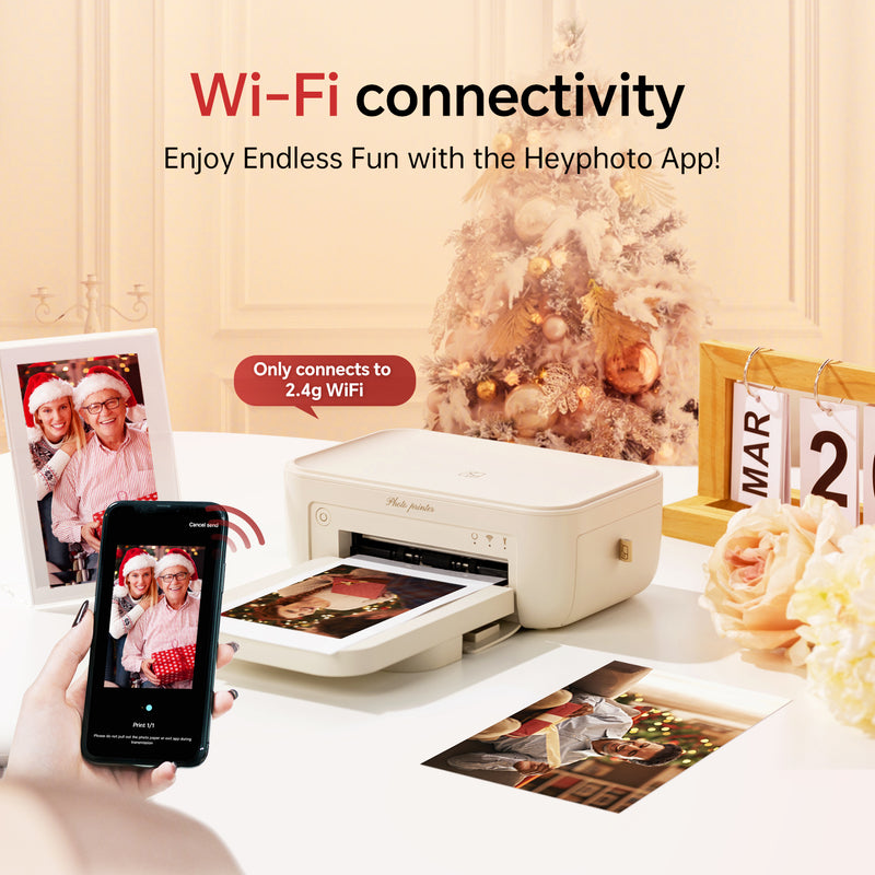 HPRT CP4100 Wi-Fi Wireless Instant Photo Printer 4x6 with 20 Sheets of Photo Paper