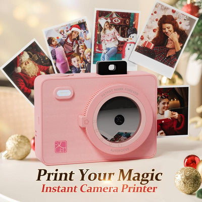 HPRT Z5S Instant Print Camera – Portable 2x3 Photo Printer with Built-in Dye-Sublimation, Ink-Free & Rechargeable