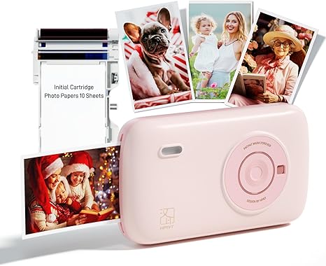 HPRT Portable Mini Photo Printer，Thermal Dye-Sublimation Printer（Pure Pink）