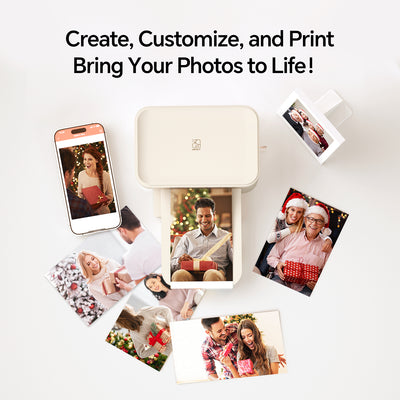 HPRT CP4100 Wi-Fi Wireless Instant Photo Printer 4x6 with 20 Sheets of Photo Paper