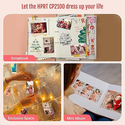 HPRT Portable Mini Photo Printer，Thermal Dye-Sublimation Printer（Pure Pink）