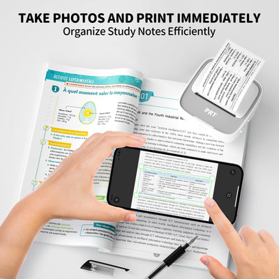 PRT S1 Inkless Mini Printer with 1 Roll Sticker Paper