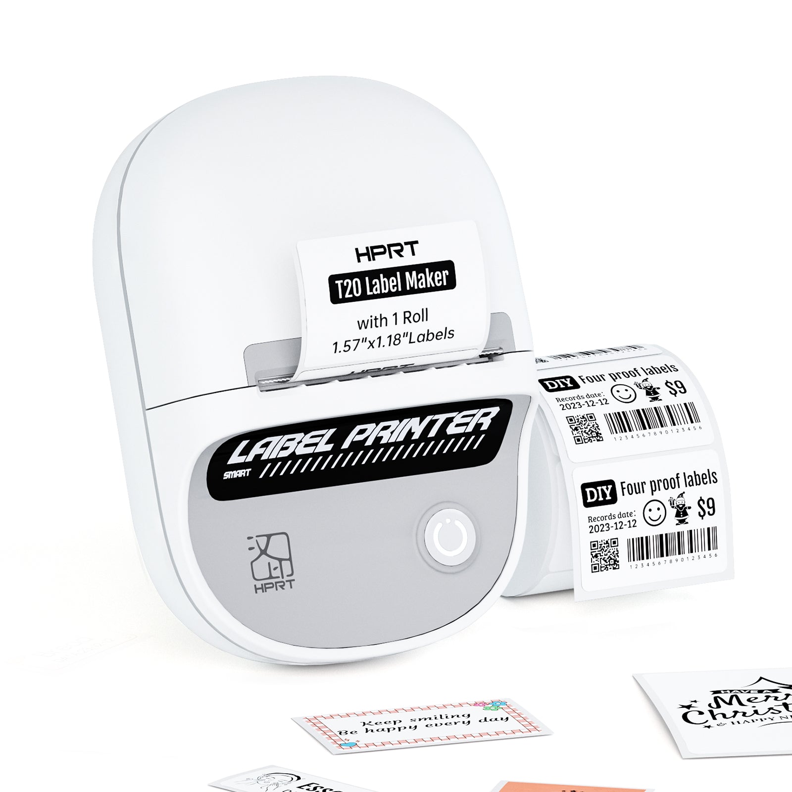 Auto Label Scanner HPRT T20 Bluetooth Portable Label Maker Machine with Tape - RFID Auto ...