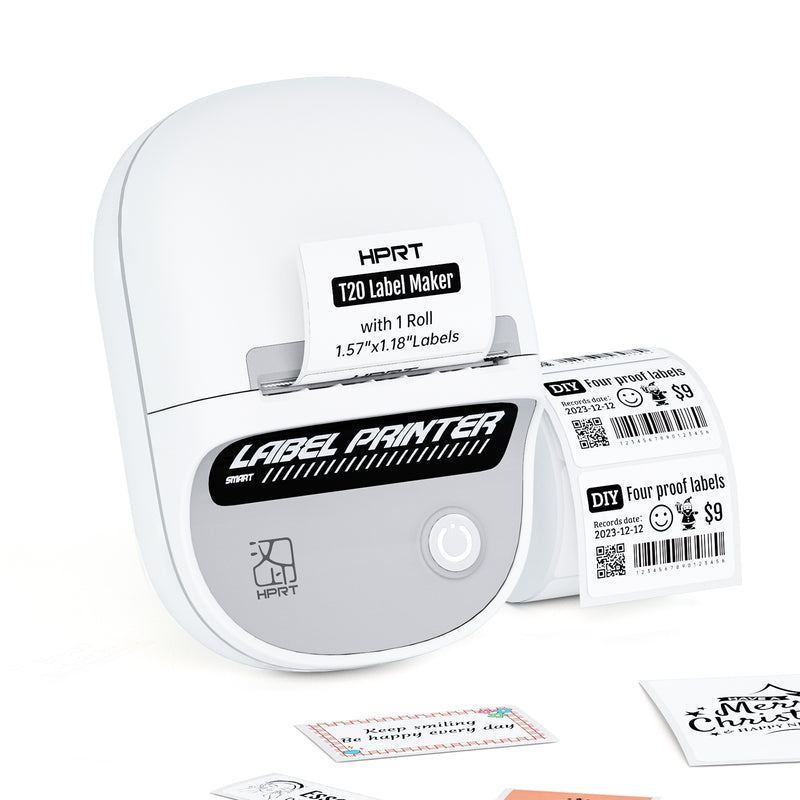 Rated R Label Maker HPRT T20 Bluetooth Portable Label Maker Machine with Tape - RFID Auto ...
