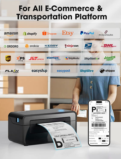 iDPRT 4x6  Bluetooth Thermal Label Printer SP410BT